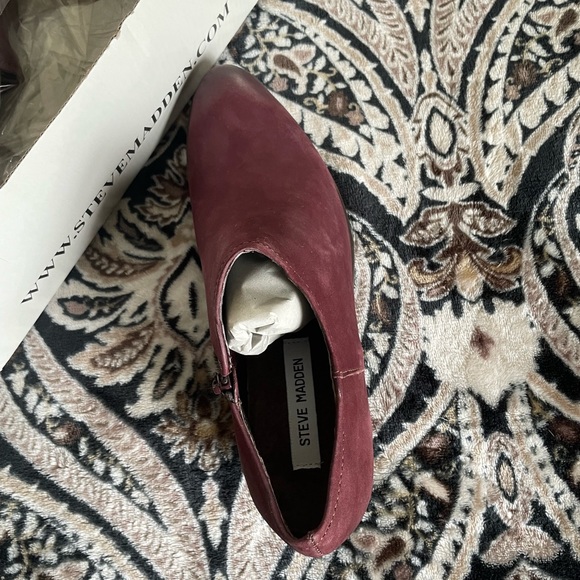 Steve Madden Wine Katyy Ankle Boots - Picture 12 of 15